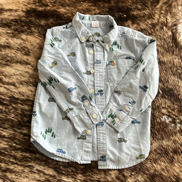 Baby GAP truck and Evergreen button down - Picture 1 of 5